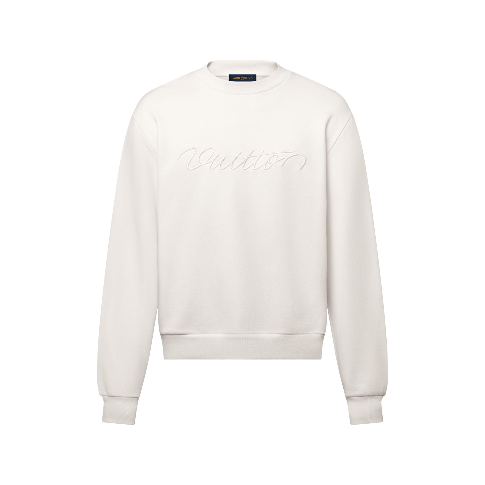 Embroidered Signature Crewneck - Ready-to-Wear | LOUIS VUITTON